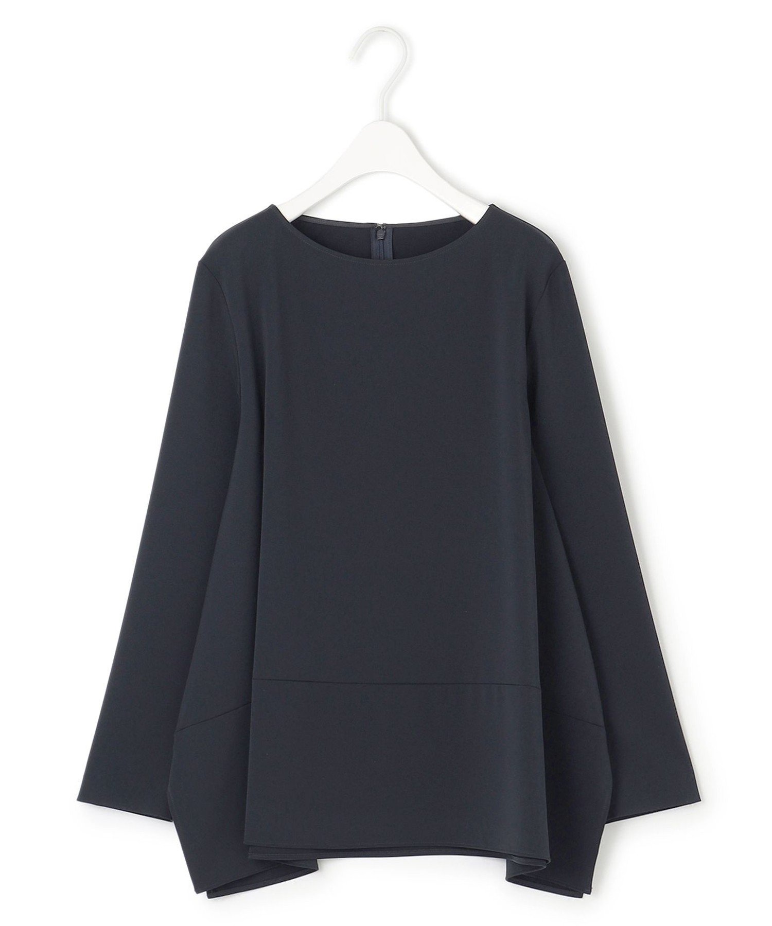 ICB L 【UVカット・防シワ・速乾・洗える】Fied Tブラウス アイシービー トップス シャツ・ブラウス ネイビー ブラック