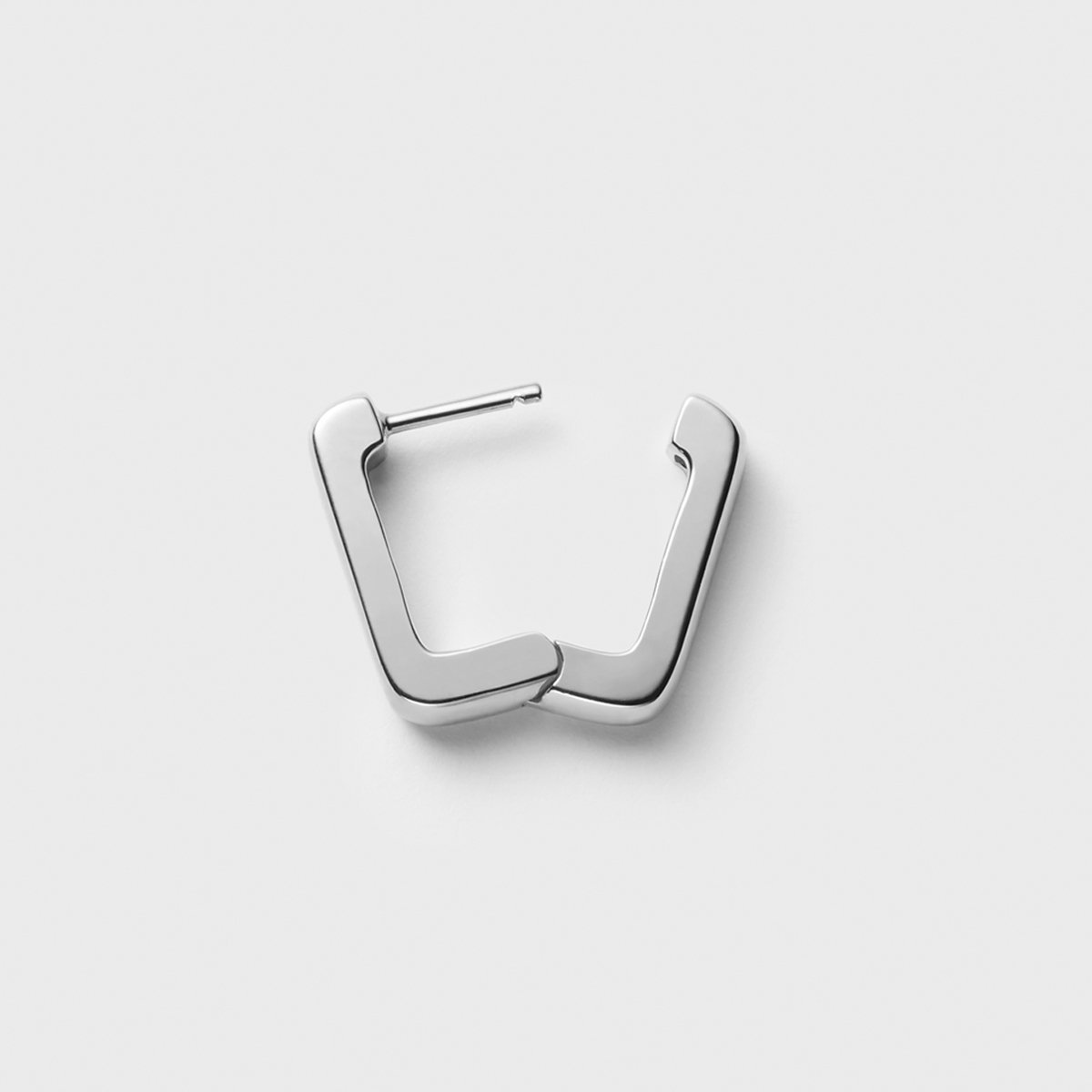 4℃ HOMME+ 【4°C HOMME+】 シルバー フープ ピアス/片耳用 ヨンドシー アクセサリー・腕時計 ピアス シルバー【送料無料】
