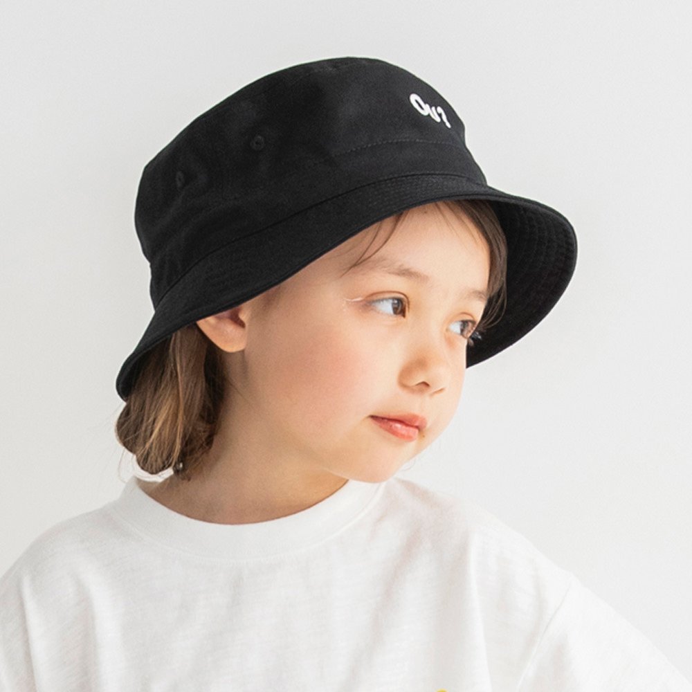 branshes 【Ou? by EDWIN】Ou?ロゴ刺繍入りハット ブランシェス 帽子 ハット ブラック ブルーのサムネイル