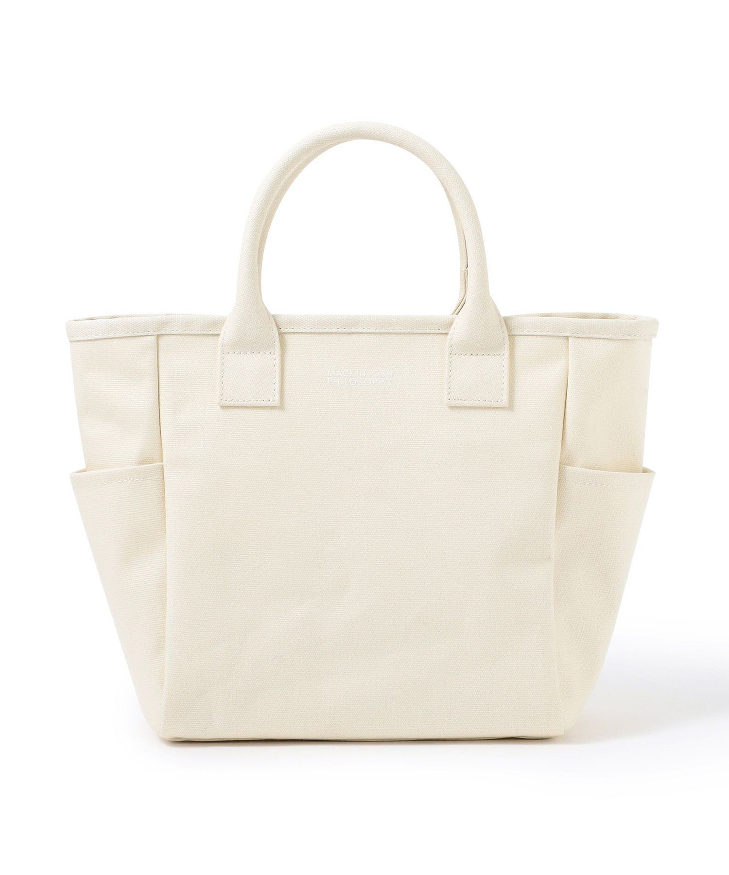 【SALE／46%OFF】MACKINTOSH PHILOSOPHY 【WEB&一部店舗】スクエアキャンバスミニトート マッキントッシュ フィロソフィー バッグ トートバッグ ブラウン ホワイト グレー【送料無料】