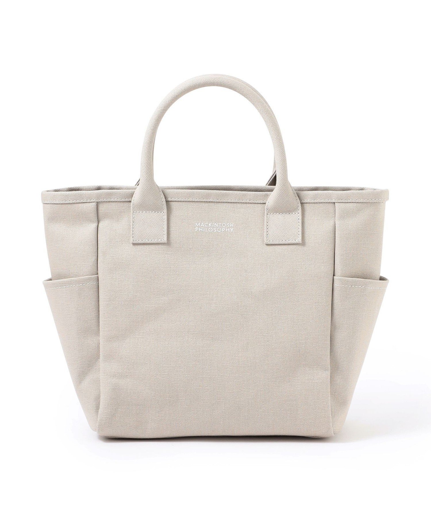 【SALE／46%OFF】MACKINTOSH PHILOSOPHY 【WEB&一部店舗】スクエアキャンバスミニトート マッキントッシュ フィロソフィー バッグ トートバッグ ブラウン ホワイト グレー【送料無料】