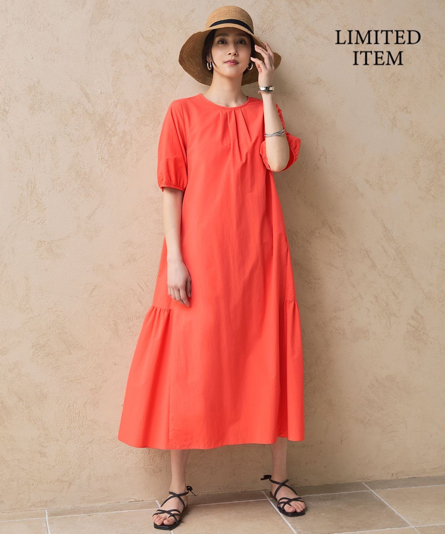 【SALE／30%OFF】自由区 S 【WEB限定】ファンクショナル ドレス ジユウク ワンピース・ドレス ドレス カーキグリーン オレンジ ネイビー【送料無料】