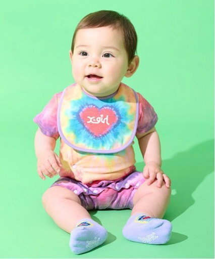 【SALE/50%OFF】X-girl Stages ハートタイダイショートオール ナルミヤオンライン マタニティウェア・ベビー用品 ロンパース・カバーオール ピンク 【SALE/50%OFF】X-girl Stages ハートタイダイショートオール ナルミヤオンライン マタニティウェア・ベビー用品 ロンパース・カバーオール ピンク