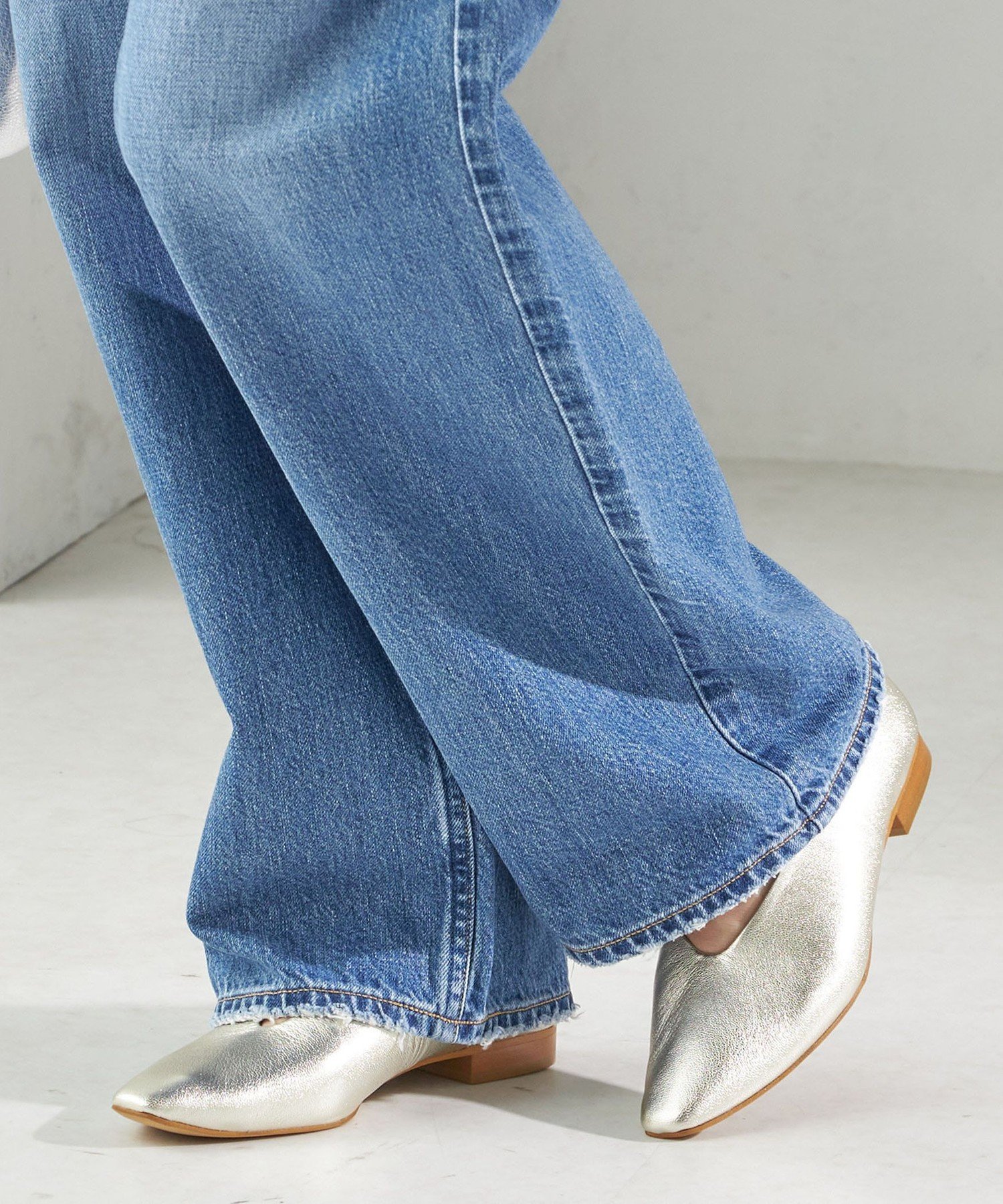 SHIPS WOMEN Vカット フラット パンプス シップス シューズ・靴 パンプス シルバー ブラック【送料無料】