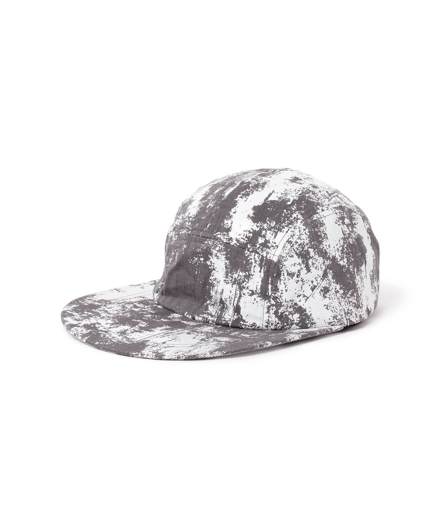【SALE／50%OFF】BEAMS PLUS 5PNL Long bill Cap Herringbone on Paint Print ビームス メン 帽子 その他の帽子 ブルー グリーン【送料無料】