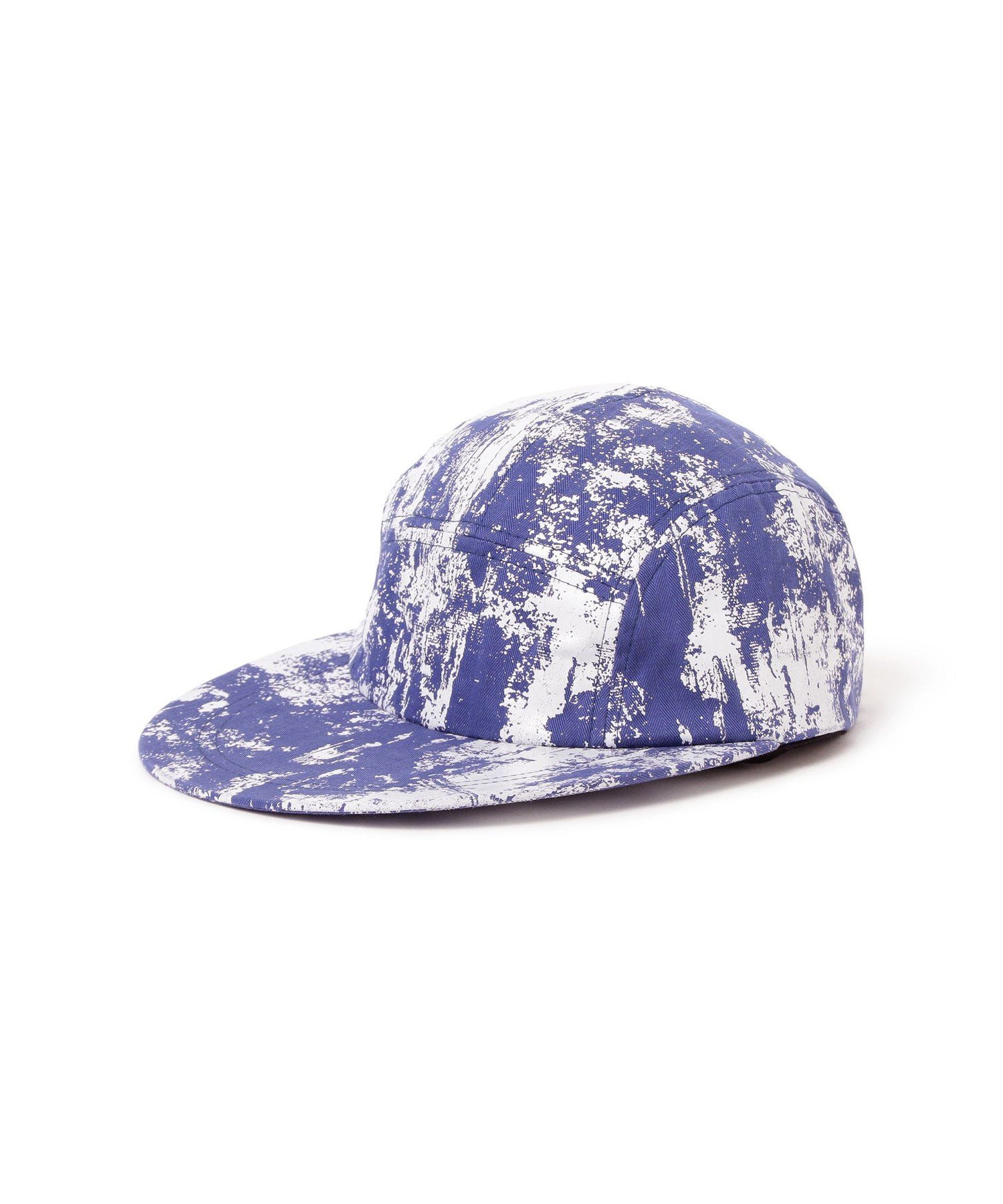 【SALE／50%OFF】BEAMS PLUS 5PNL Long bill Cap Herringbone on Paint Print ビームス メン 帽子 その他の帽子 ブルー グリーン【送料無料】