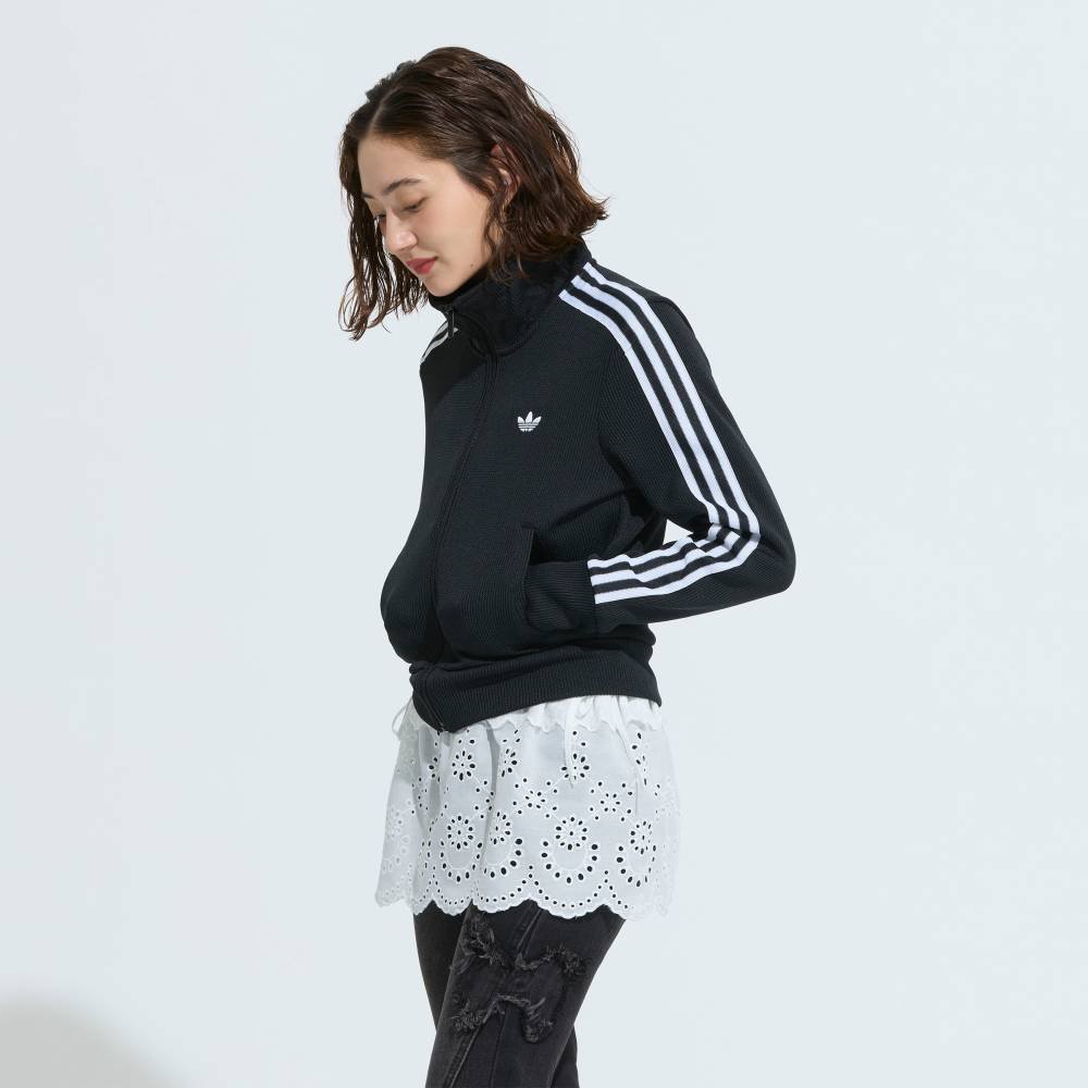 adidas 【公式】アディダス adidas ファイヤーバード アディカラー ニット トラックトップ アディダス トップス その他のトップス ブラック【送料無料】