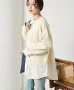 FREAK'S STORE 裏起毛 スウェット × シャツ レイヤード風 トップス【限定展開】 フリークスストア トップス スウェット・トレーナー グレー ブラック ベージュ ネイビー【送料無料】