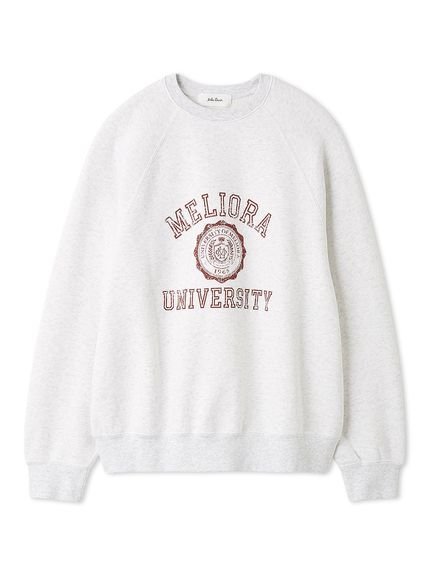 【SALE／20%OFF】Mila Owen ヴィンテージライクカレッジロゴトレーナー ミラオーウェン トップス スウ..