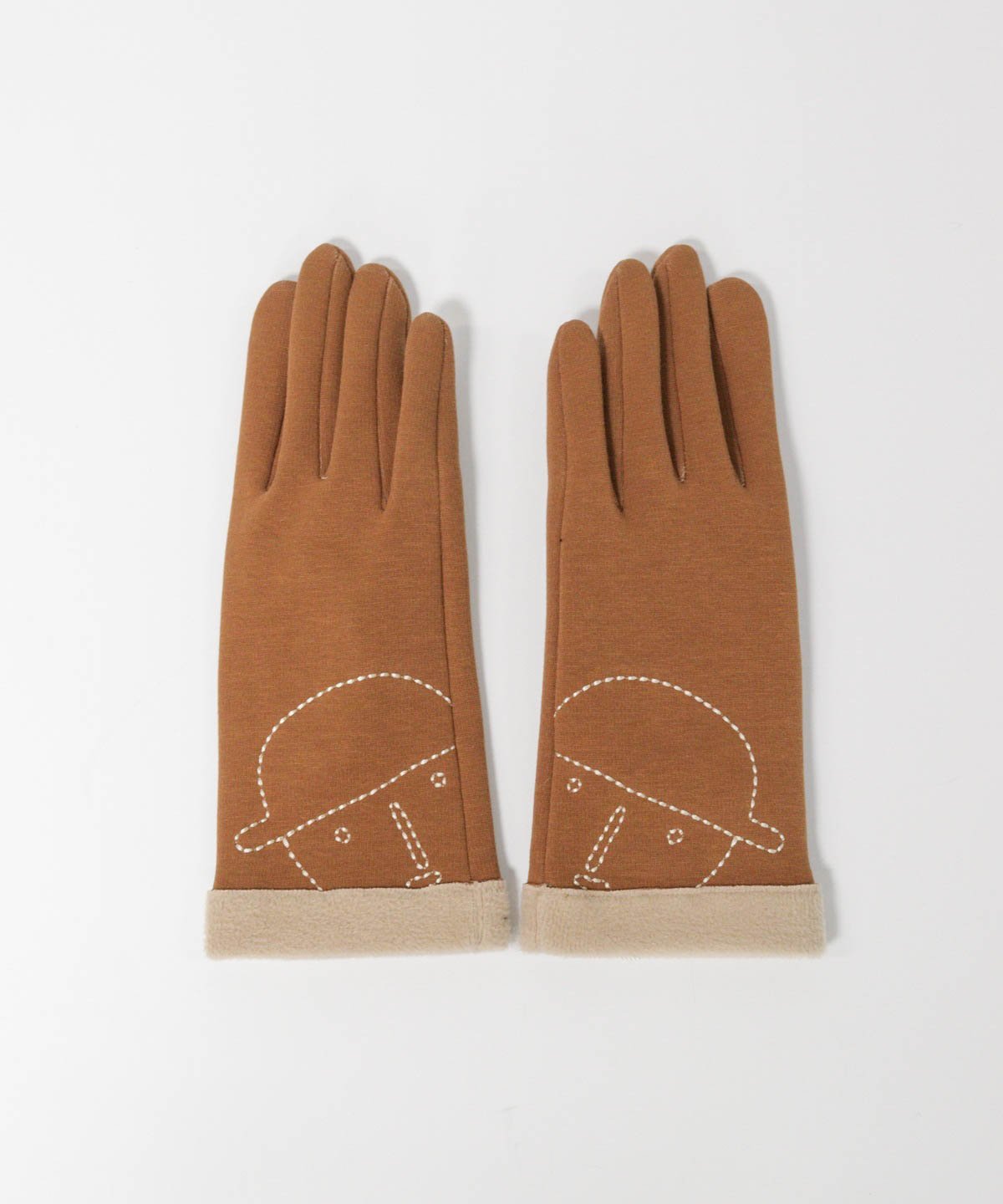 【SALE／30%OFF】STUDIO PICONE 【スタジオピッコーネ公式】コットン混裏起毛手袋 スタジオピッコーネ ファッション雑貨 手袋 ブラック ブラウン ネイビー グレー
