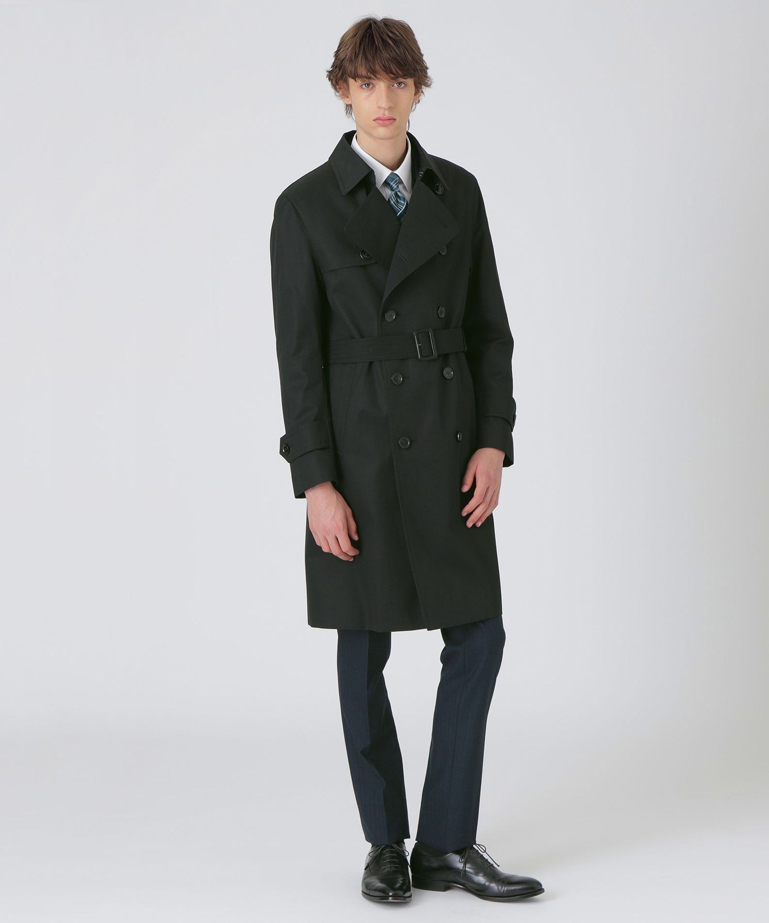 【一部店舗限定】by CRAFTSMAN コットンベンタイルダブルトレンチコート ブルーレーベル / ブラックレーベル・クレストブリッジ ジャケット・アウター その他のジャケット・アウター ベージュ ブラック
