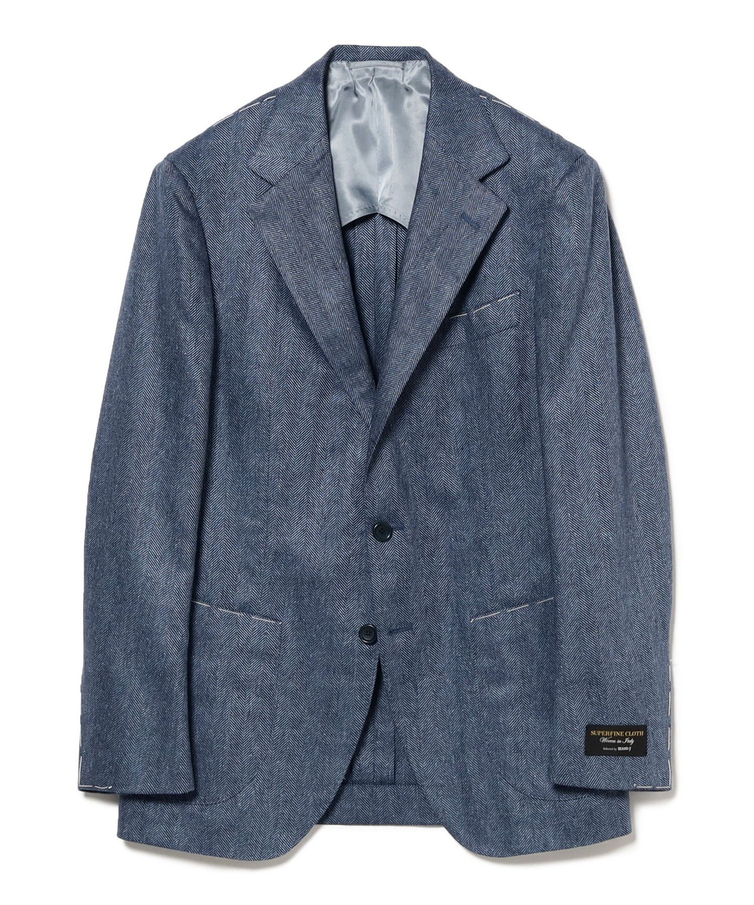 楽天Rakuten Fashion【SALE／40％OFF】BEAMS F DI PRAY シルク ヘリンボーン ジャケット ビームス アウトレット ジャケット・アウター テーラードジャケット・ブレザー ブルー【送料無料】