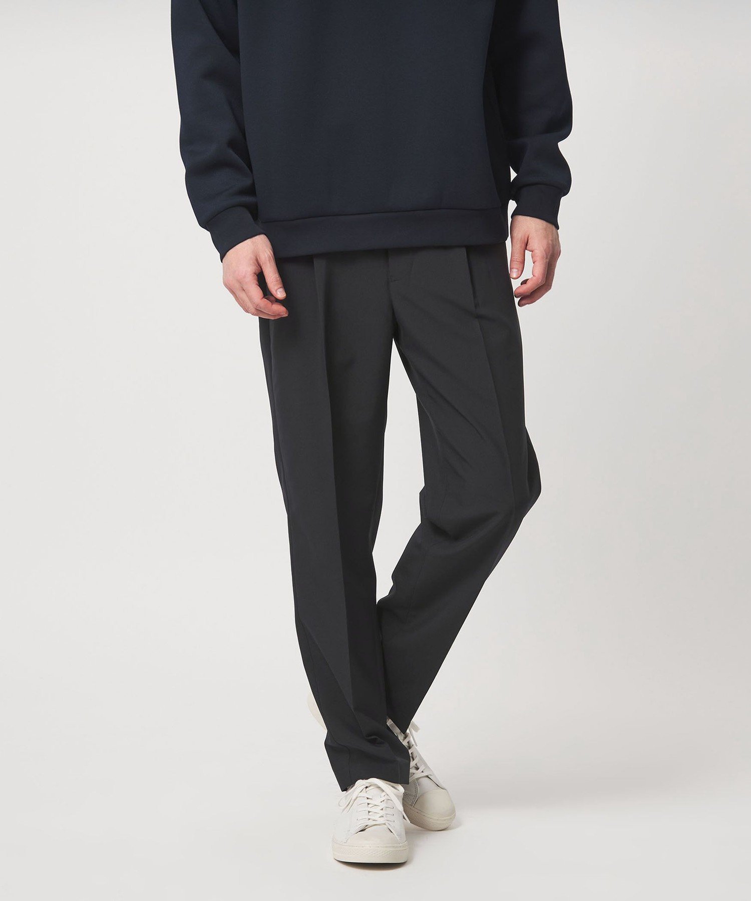 UNITED ARROWS green label relaxing 【WEB限定】JUST fit ドライポリエステル 1プリーツ イージースラックス -吸水速乾- ユナイテッドアローズ グリーンレーベルリラクシング パンツ その他のパンツ グレー ネイビー ブラウン グリーン ブラック【送料無料】