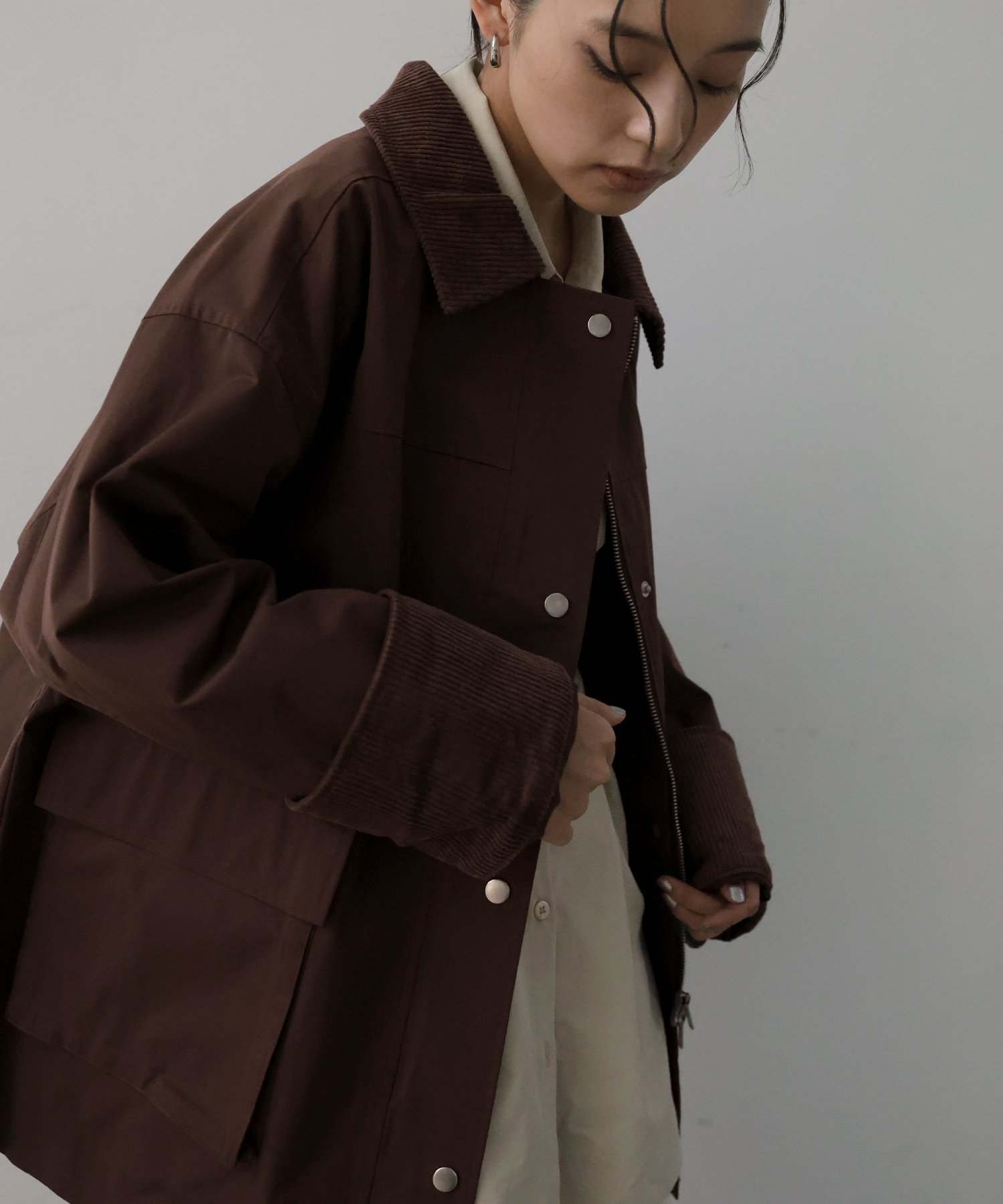 楽天市場】コーデュロイ ジャケット（カラーブラウン）（レディース