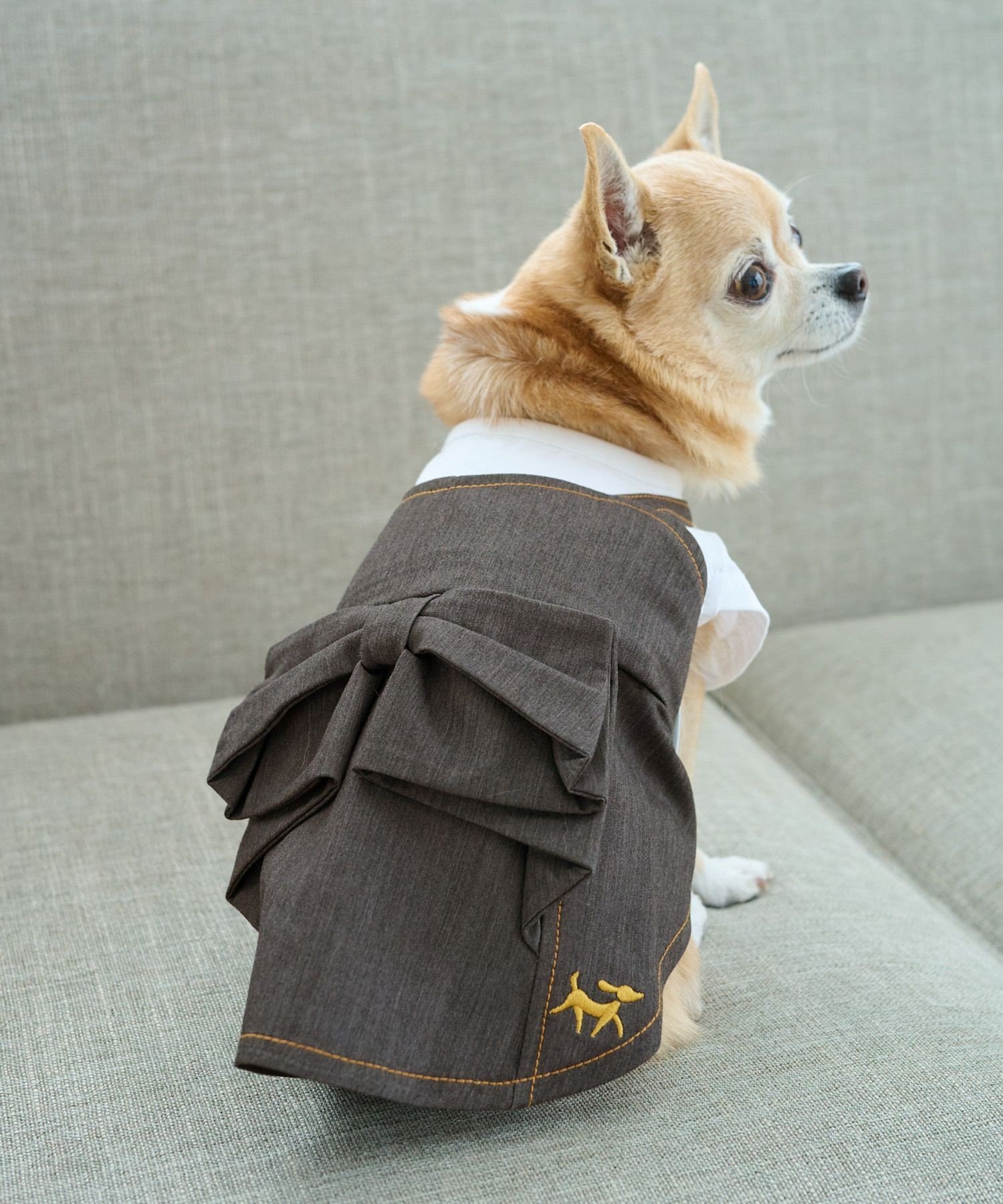 【SALE／40%OFF】ROPE' PICNIC PASSAGE 【DOG】デニムドッキングリボンワンピース ロペピクニック ペット用品 ペットウェア・ペット服 ブラック ブルー stylife-15505693 Rakuten Fashion サンプル画像3