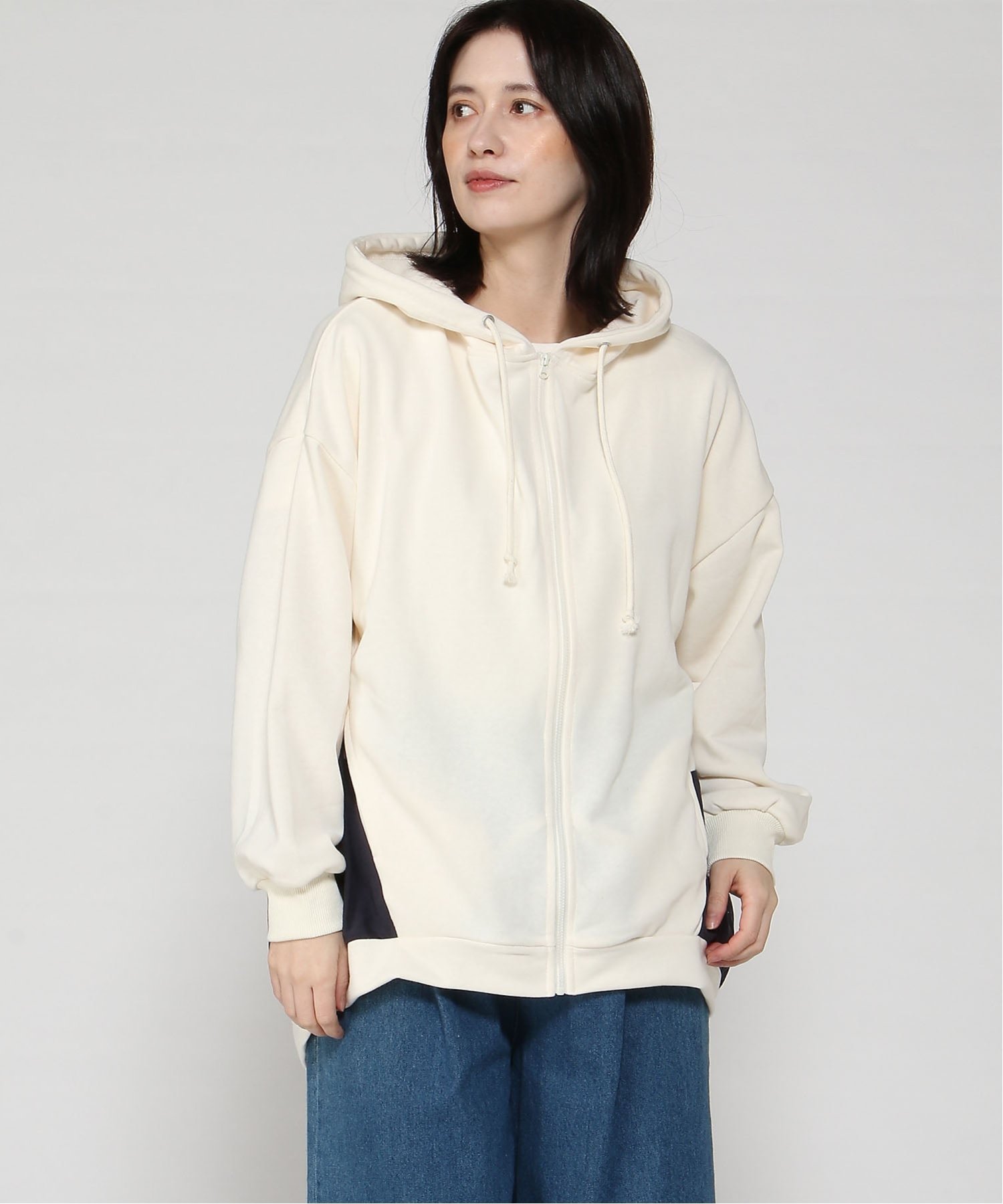 C-FORT POINT C-FORT POINT/(W)΢�� �������� ZIP �ѡ����� �����󥺥ᥤ�� �ȥåץ� �ѡ��������ա��ǥ��� �ۥ磻�� �֥�å� ...