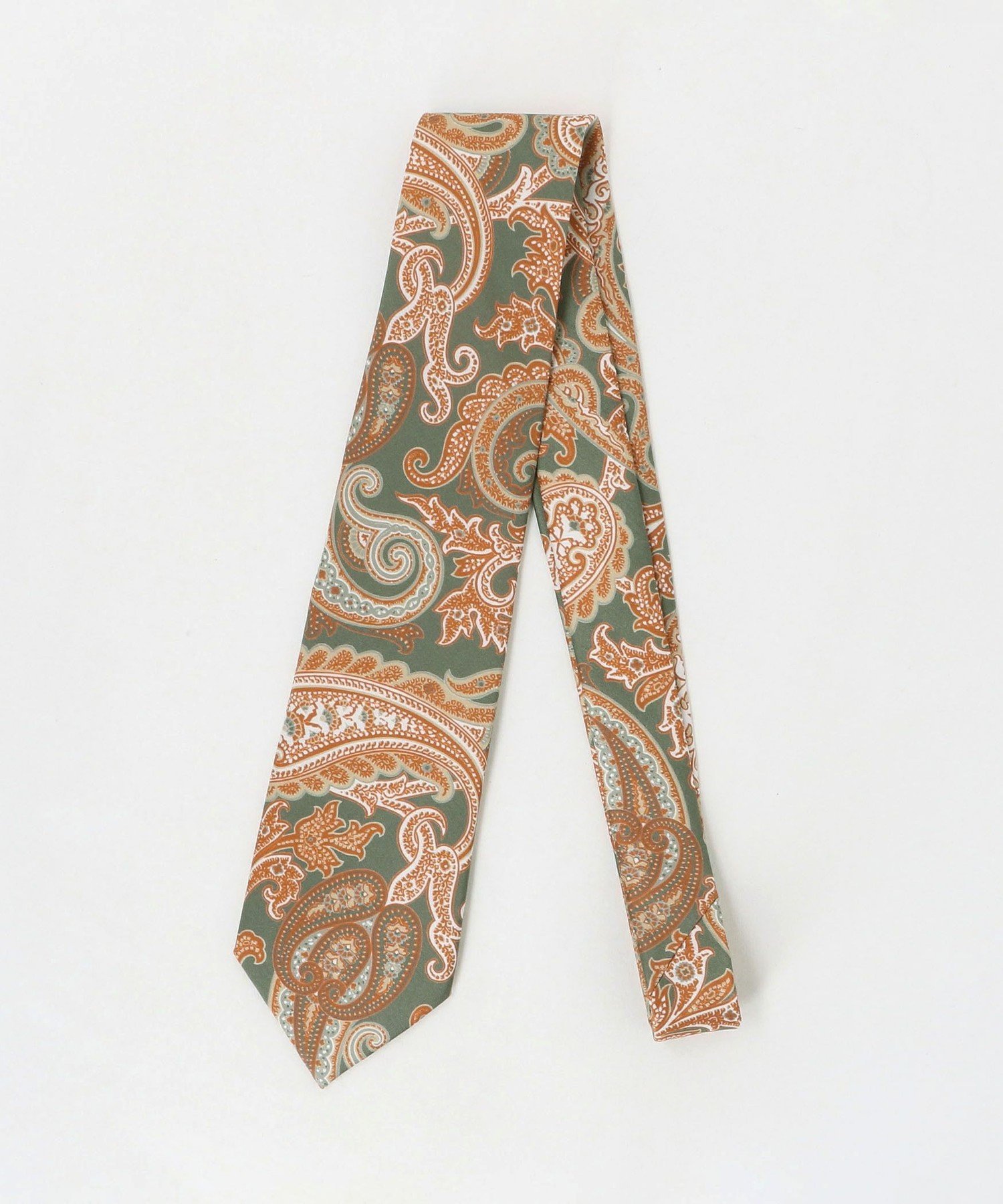 UNITED ARROWS ＜SOVEREIGN＞ビッグ プリント ペイズリー ネクタイ ユナイテッドアローズ スーツ・フォーマル ネクタイ・蝶ネクタイ グリーン イエロー【送料無料】