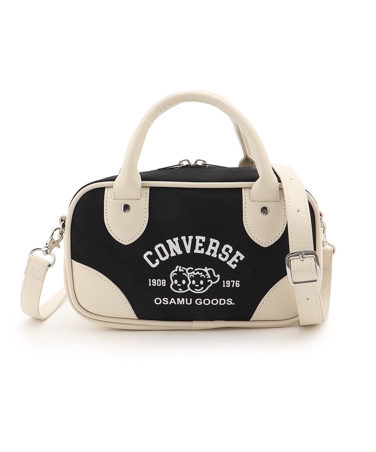 CONVERSE/(M)OG 2WAY MINI HAND BAG ハンドサイン バッグ ハンドバッグ ホワイト ブラック