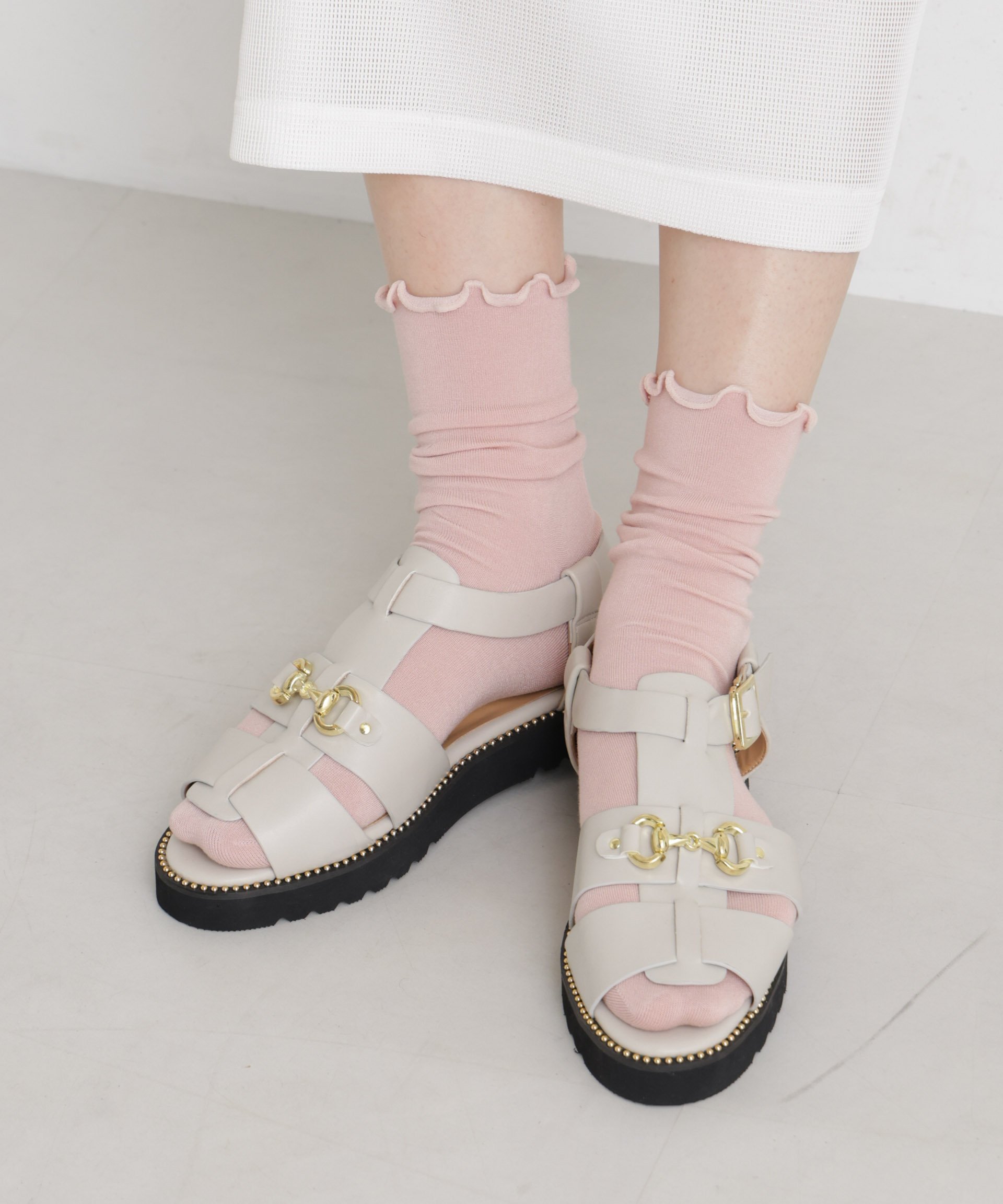 【SALE／50%OFF】NANO universe メローソックス ナノユニバース 靴下・レッグウェア その他の靴下・レッグウェア ブルー ホワイト ピンク stylife-15575414 Rakuten Fashion サンプル画像2