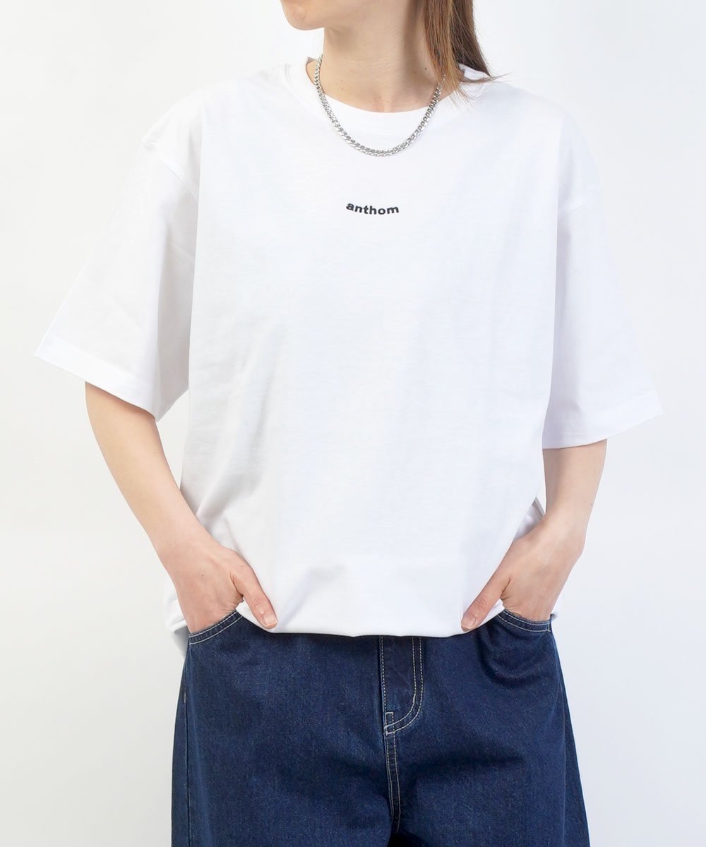 ANTHOM アントム anthom ロゴT ブルーコムブルー トップス カットソー・Tシャツ
