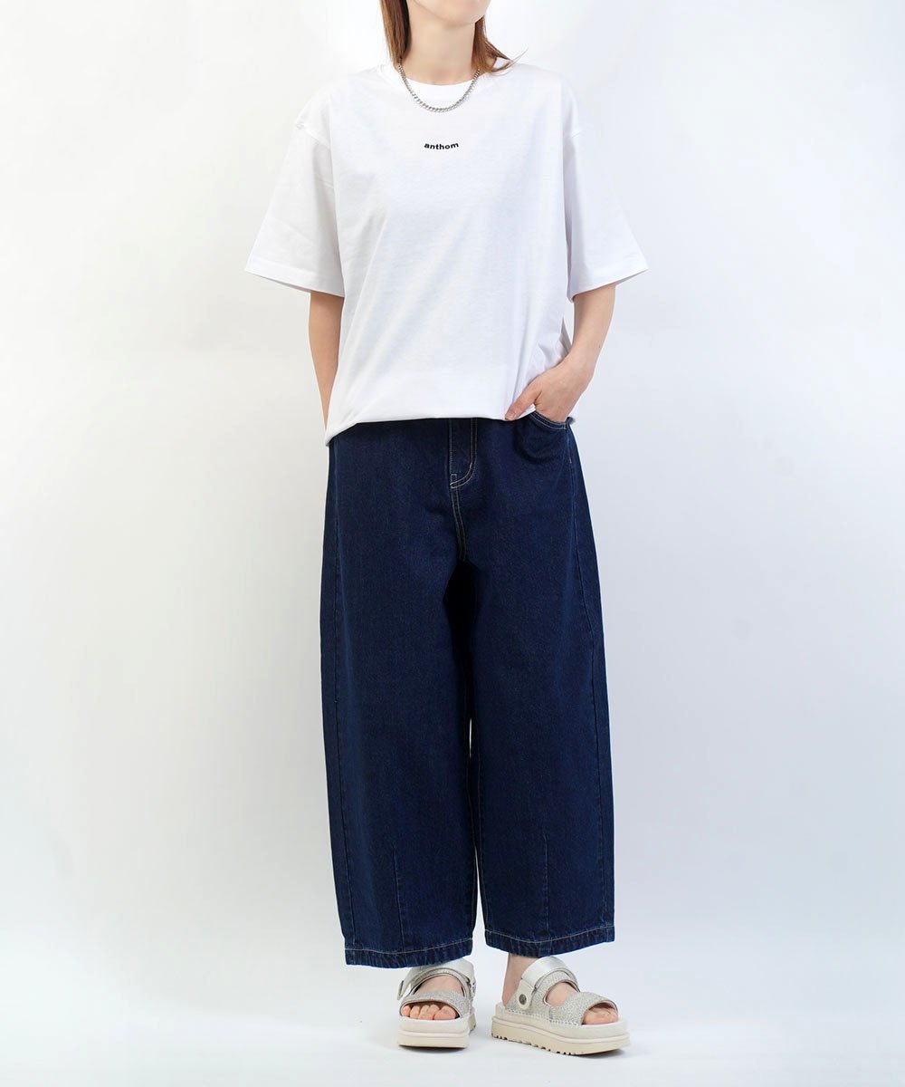 ANTHOM アントム anthom ロゴT ブルーコムブルー トップス カットソー・Tシャツ