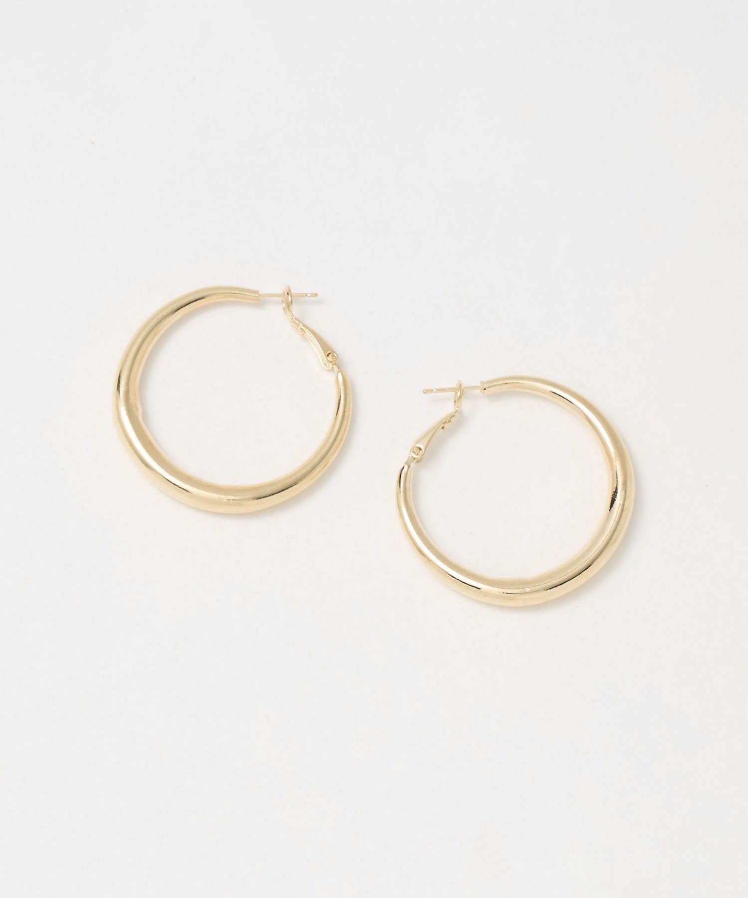 BEAUTY&YOUTH UNITED ARROWS ボリューム ライン フープピアス ビューティー＆ユース　ユナイテッドアローズ アクセサリー・腕時計 ピアス ゴールド シルバー【送料無料】