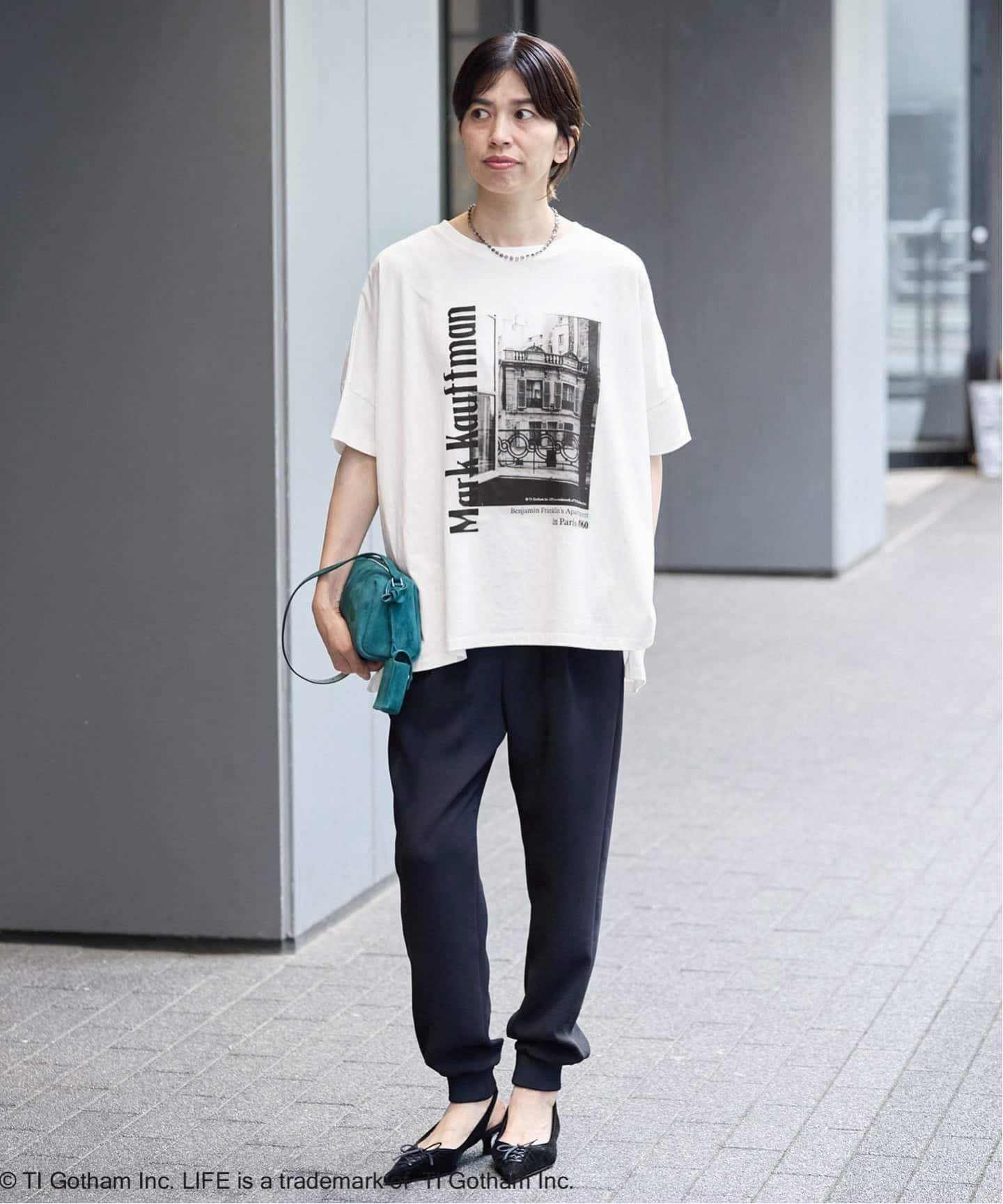 IENA 《追加2》LIFE PICTURE COLLECTION PHOTO Tシャツ イエナ トップス カットソー・Tシャツ ホワイト