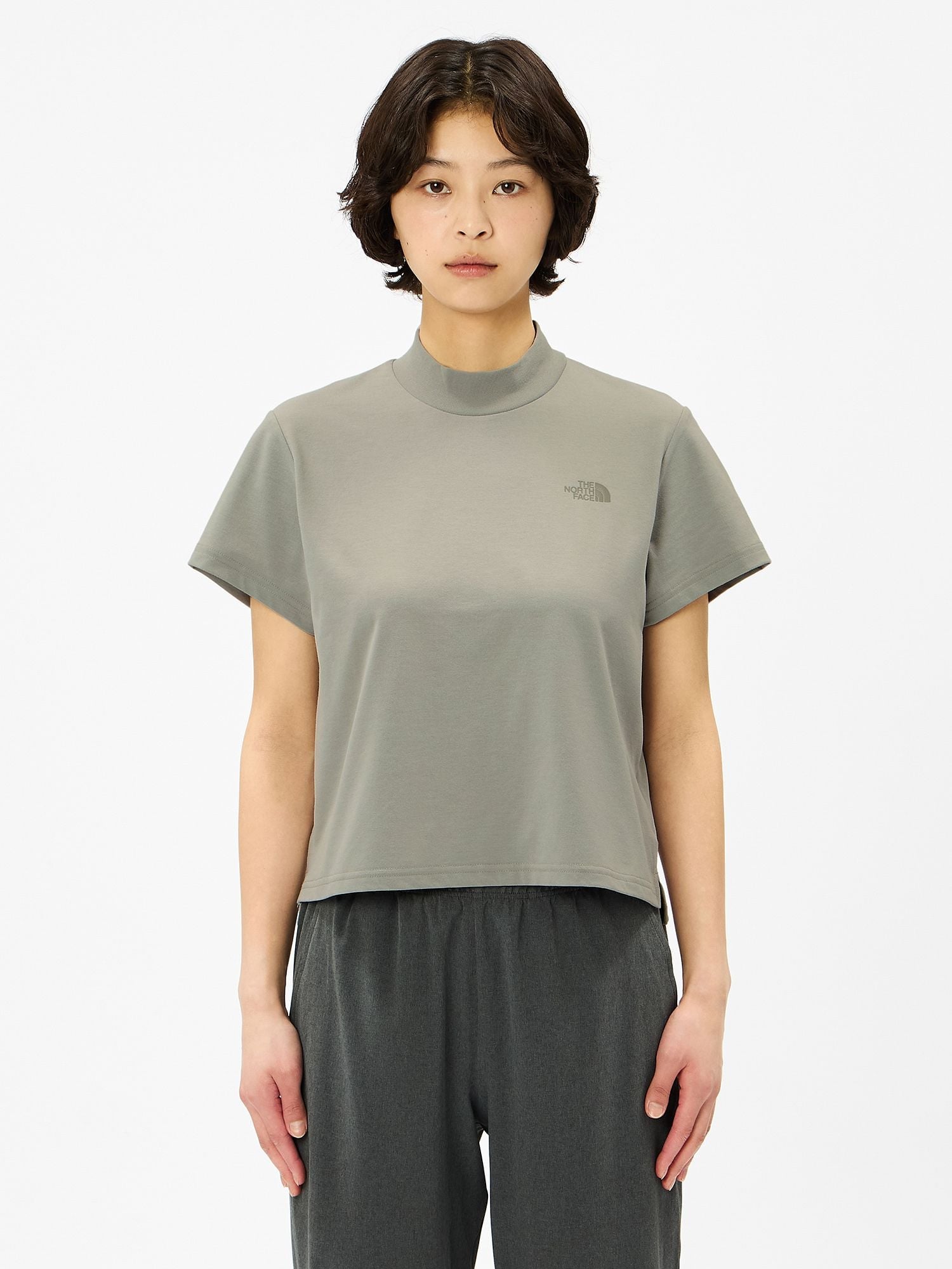 【公式】ショートスリーブ ES クロップドティー(レディース) ザ・ノース・フェイス トップス カットソー・Tシャツ ブルー ホワイト ブラック