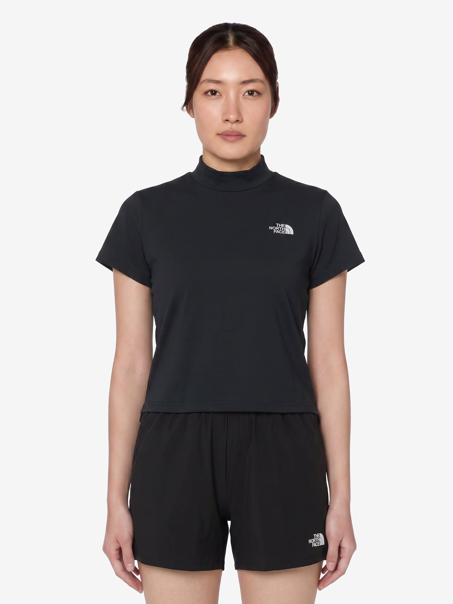【公式】ショートスリーブ ES クロップドティー(レディース) ザ・ノース・フェイス トップス カットソー・Tシャツ ブルー ホワイト ブラック