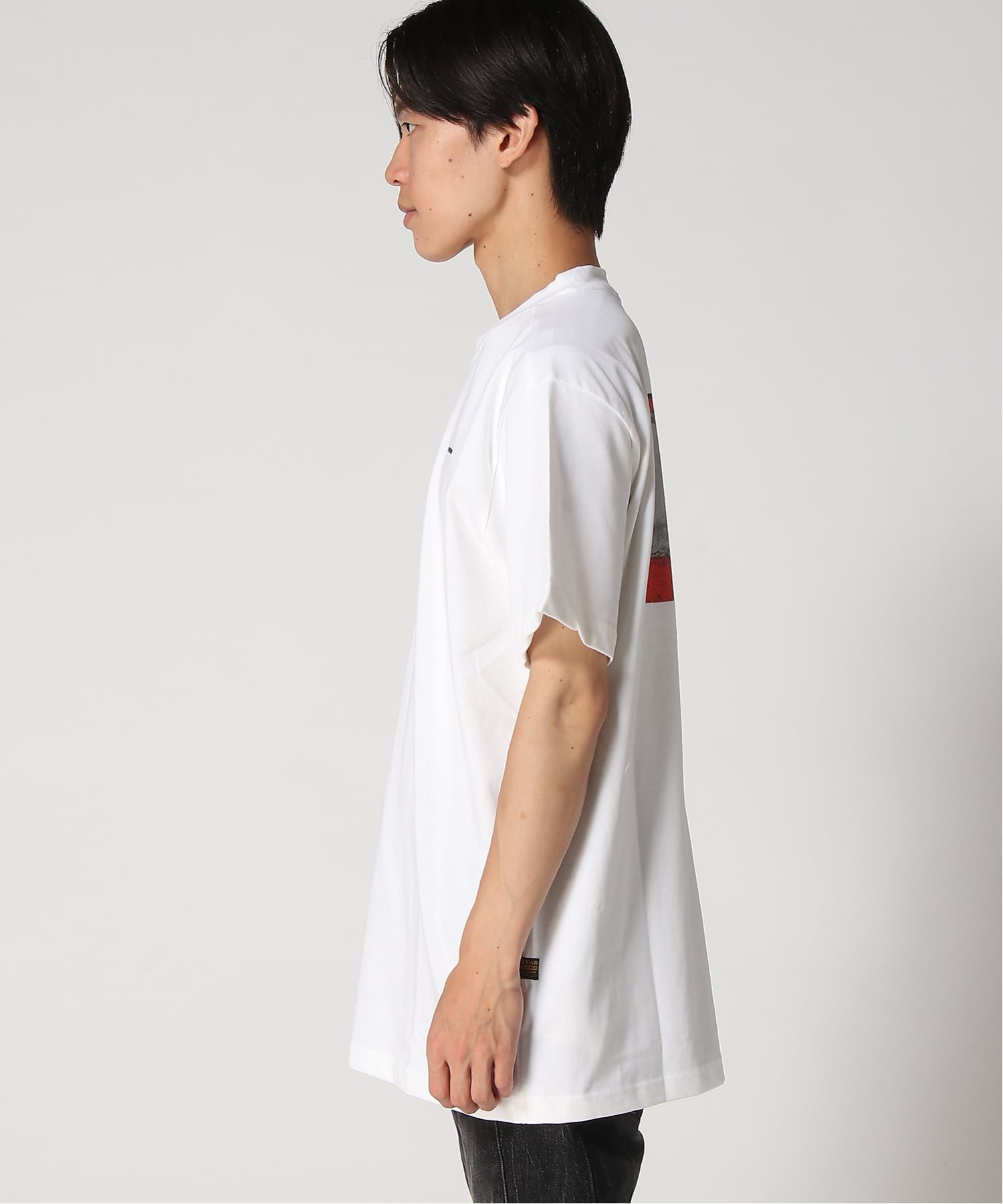 【公式ショップ】Digital Back Print T-Shirt/デジタルグラフィックバックプリントTシャツ ジースターロゥ トップス カットソー・Tシャツ ホワイト