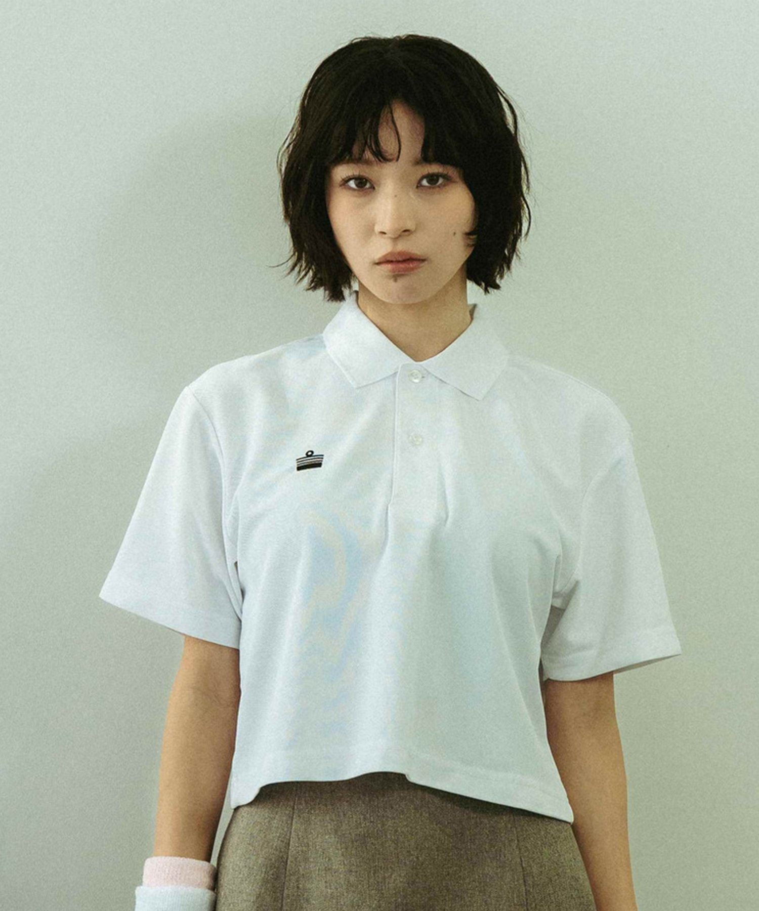 Admiral SHORT POLO ANLA614 アドミラル トップス ポロシャツ ホワイト ブラック【送料無料】