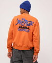 アビレックス トレーナー メンズ AVIREX 《WEB限定》TAGGING BROOKLYN CREW NECK SWEAT アヴィレックス トップス スウェット・トレーナー オレンジ ブラック グリーン【送料無料】