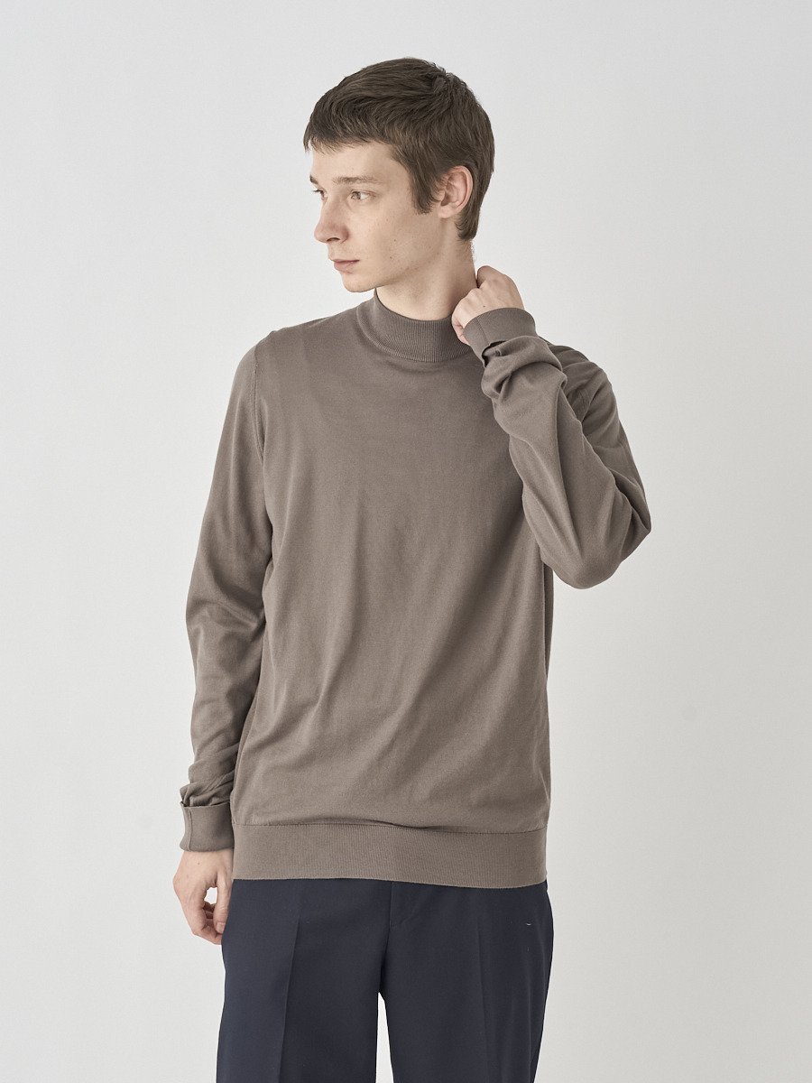 JOHN SMEDLEY Mock turtle neck Long sleeved Pullover ｜ OAKDALE ｜ 30G EASY FIT ジョンスメドレー トップス ニット【送料無料】