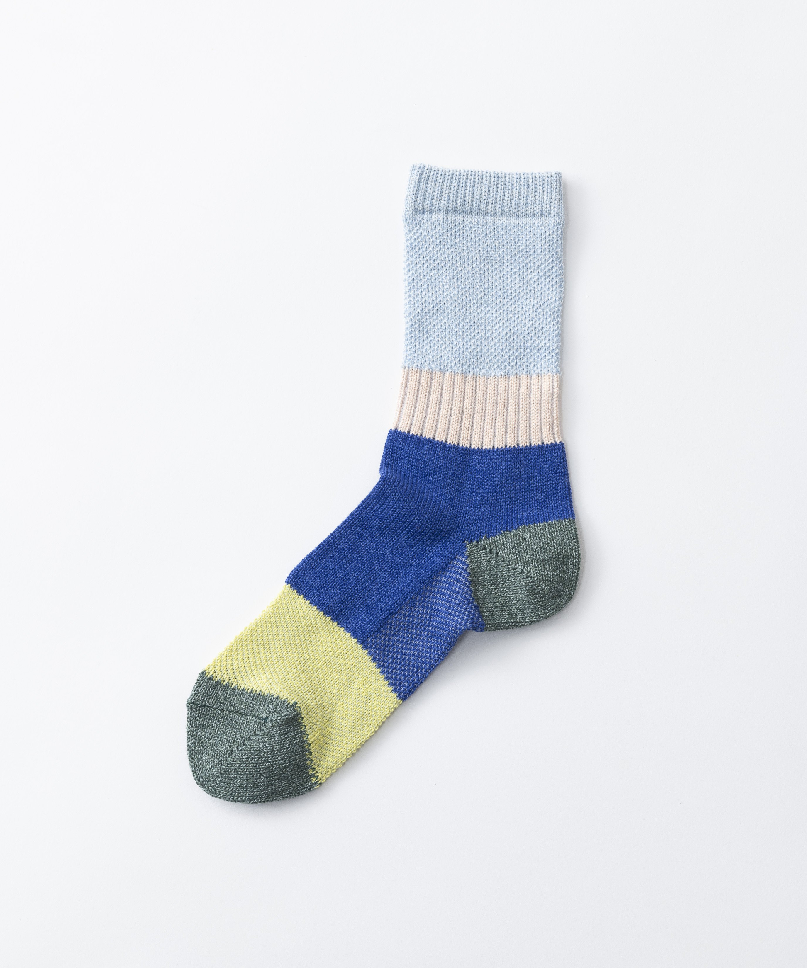 トリコテ 靴下 レディース TRICOTE MESH MELANGE STRIPE SOCKS トリコテ 靴下・レッグウェア 靴下 ブルー オレンジ