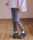【SALE/30%OFF】any FAM KIDS テレコレギンス エニィファム 靴下・レッグウェア レギンス・スパッツ ピンク グレー