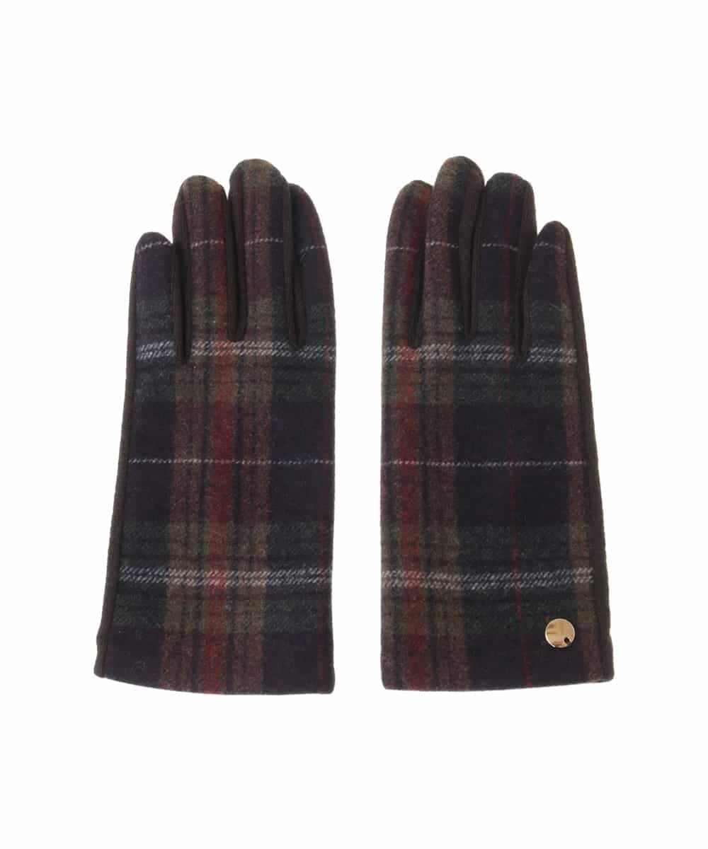 【SALE／40%OFF】a.v.v 【スマホ対応】チェック手袋 アー・ヴェ・ヴェ ファッション雑貨 手袋 ブラウン