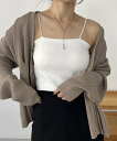 CAPRICIEUX LE'MAGE 1ストラップカップ付キャミ カプリシュ レマージュ トップス ノースリーブ・タンクトップ ホワイト ブラック【送料無料】