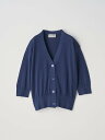 JOHN SMEDLEY Vネック5分袖クロップドコットンニットカーディガン | S4741 | 30G ジョンスメドレー トップス ニット ネイビー【送料無料】