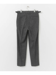 Single Pleated Pants C3-2-UF97: Charcoal