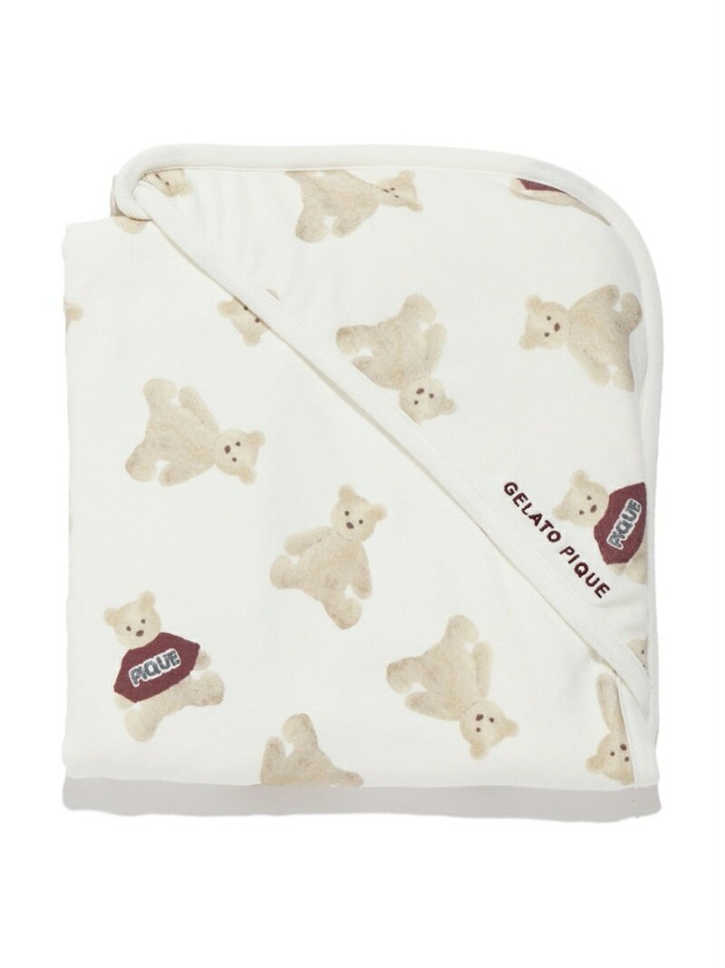 gelato pique ベアモチーフ baby ブランケット ジェラートピケ インテリア・生活雑貨 ブランケット・ひざ掛け ホワイト【送料無料】のサムネイル