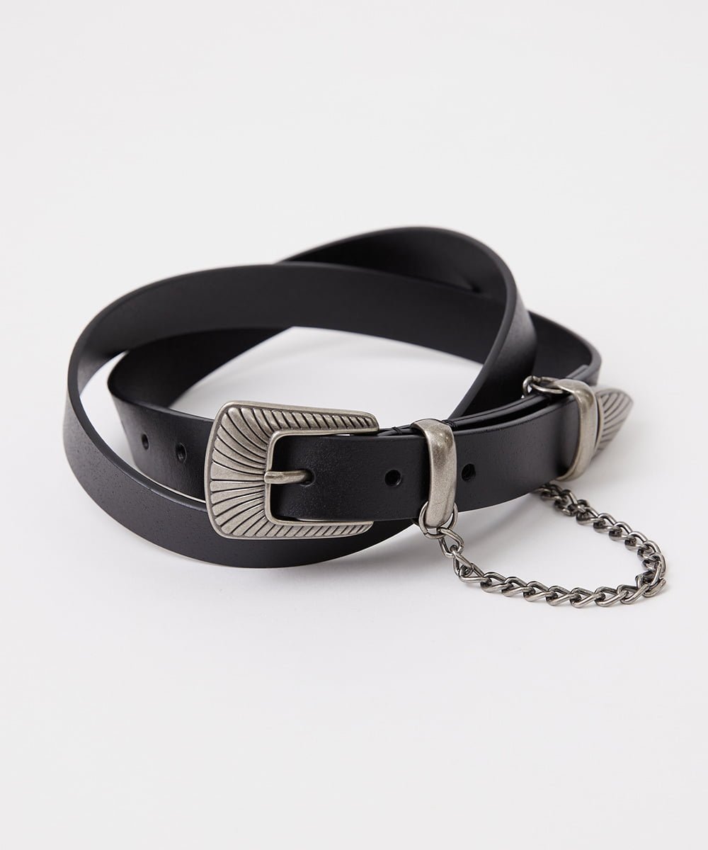 MK MICHEL KLEIN homme レザーベルト ミッシェルクランオム ファッション雑貨 ベルト ブラック【送料無料】