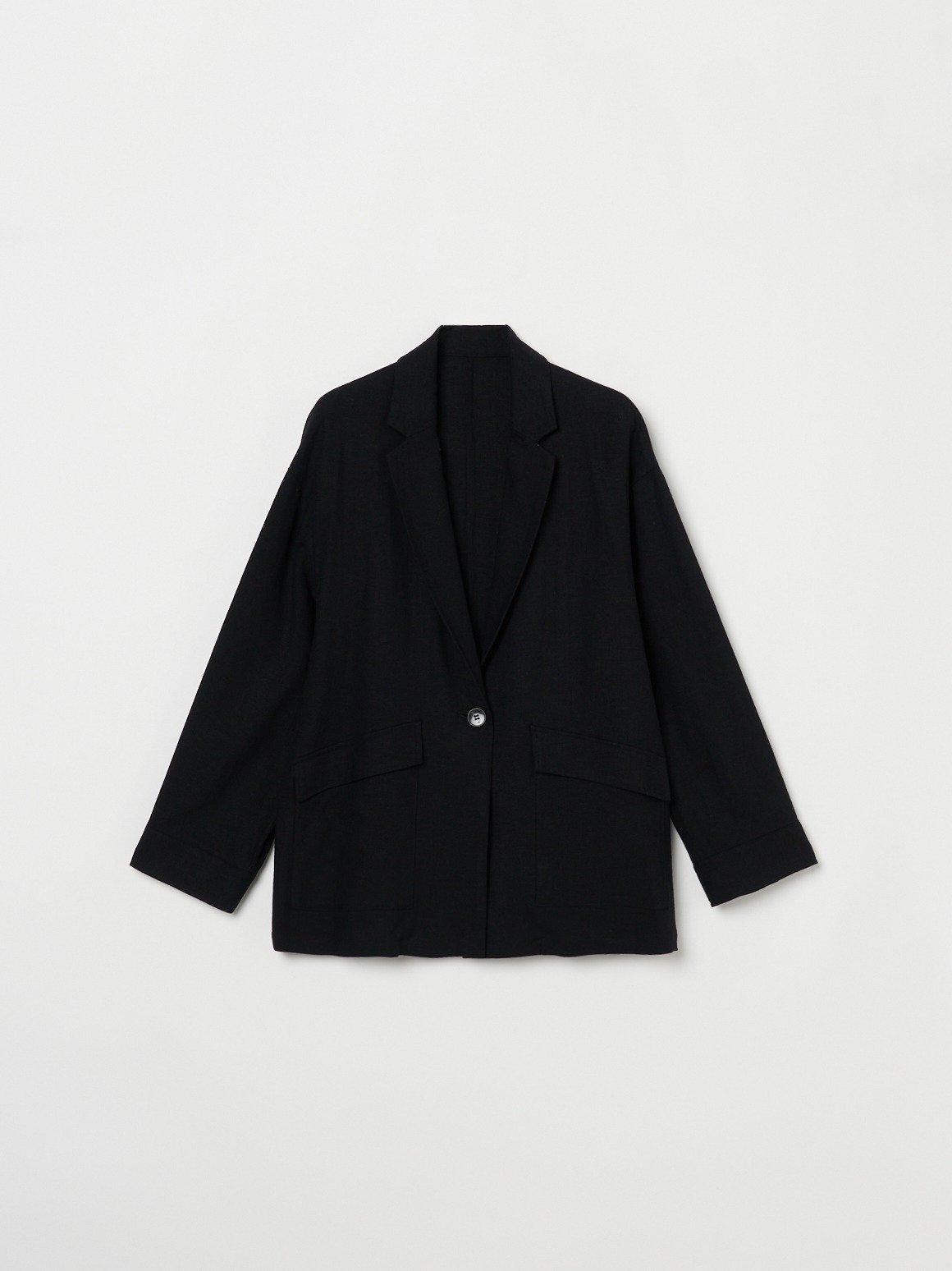 three dots Rayon linen jacket スリードッツ ジャケット・アウター その他のジャケット・アウター ブラック ベージュ ブルー【送料無料】
