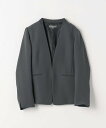【SALE/30%OFF】a day in the life ダブルクロス Vネックジャケット -ウォッシャブル・セットアップ対応-<A DAY IN THE ...