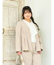 【SALE/20%OFF】Re-J&SUPURE 【接触冷感】【ストレッチツイル】ノーカラーペプラムジャケット リジェイアンドスプル スーツ・フォーマル セット...