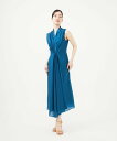Sybilla 【SMART DRESS】フロントドレープドレス シビラ ワンピース・ドレス ドレス ブルー ネイビー【送料無料】