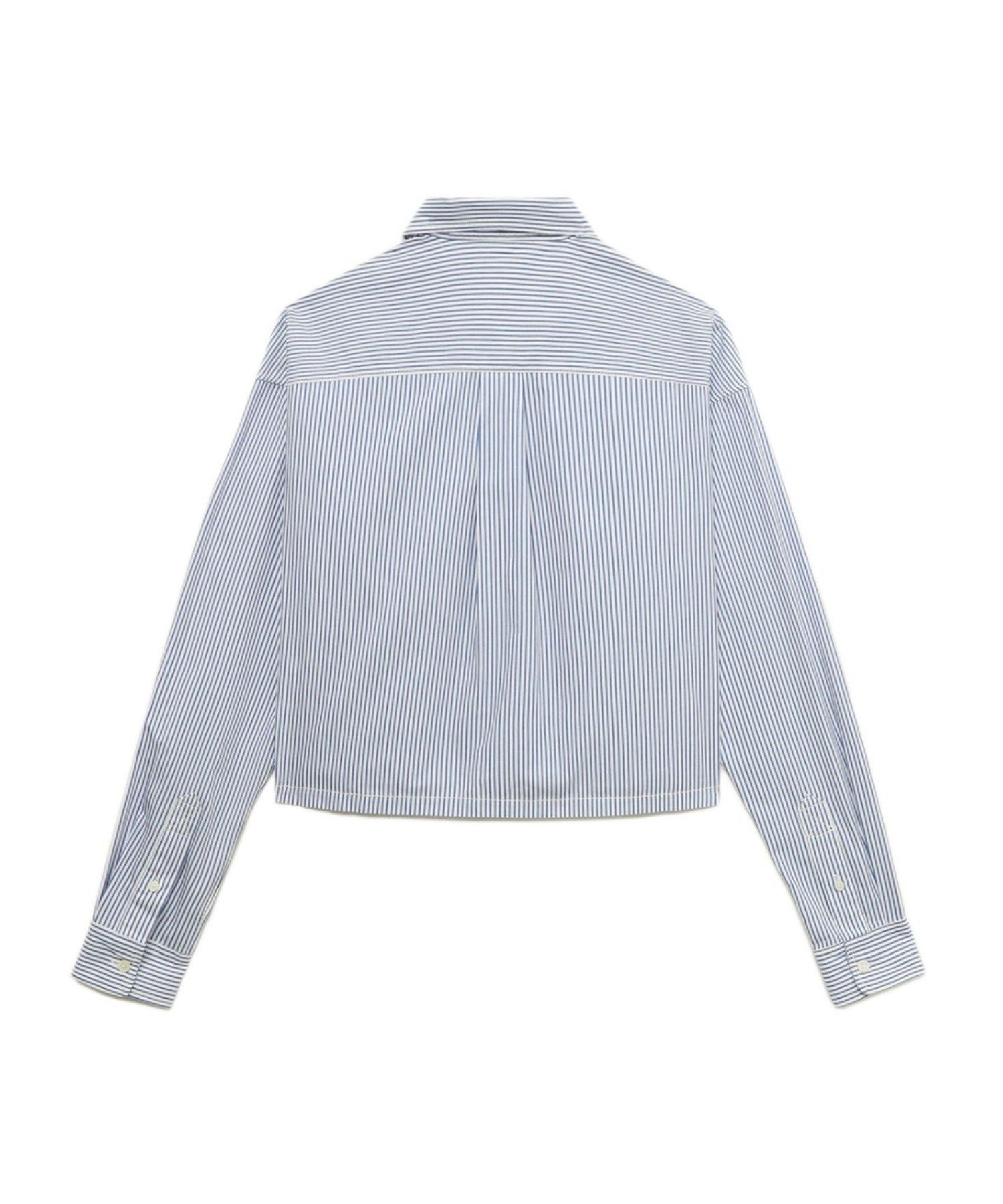 HEART BADGE STRIPE CROP SHIRT #2 ア ベイシング エイプ トップス シャツ・ブラウス ブルー