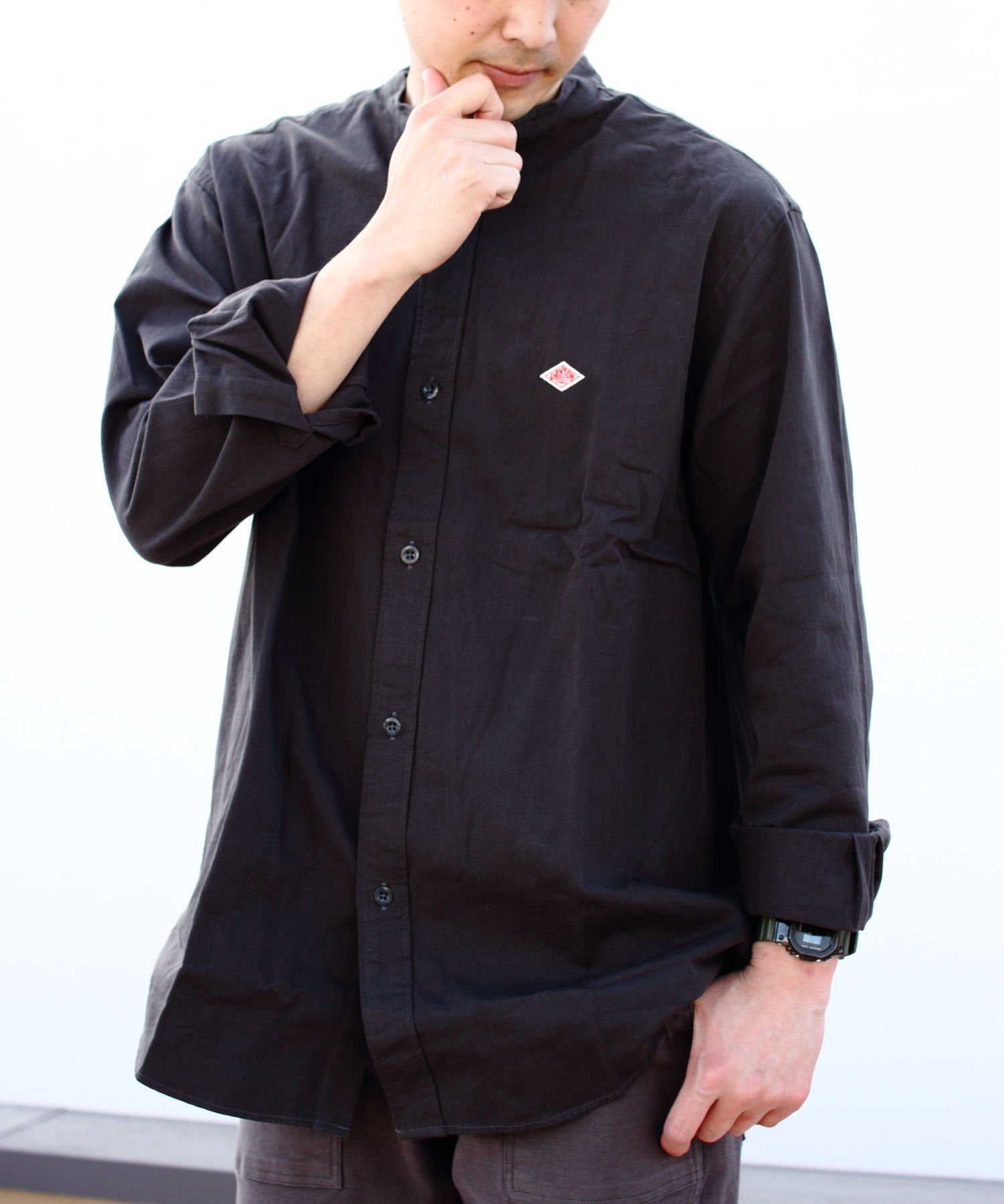 楽天Rakuten FashionDANTON DANTON/（M）COTTON TWILL SHIRT ステップス トップス シャツ・ブラウス グレー ホワイト【送料無料】