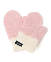 SHIPS KIDS SHIPS KIDS:ベビー ふわもこ ミトン 手袋 シップス ファッション雑貨 手袋 ピンク ベージュ