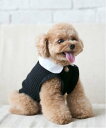 【SALE/20%OFF】petit main 【DOG】パールリボンつきニットタンク ナルミヤオンライン ペット用品 ペットウェア・ペット服 グレー ブラック