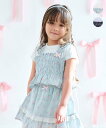 【SALE/30%OFF】ANY KIDS フラワー×リボン ビスチェ付きTシャツ エニィ トップス カットソー・Tシャツ グリーン ネイビー